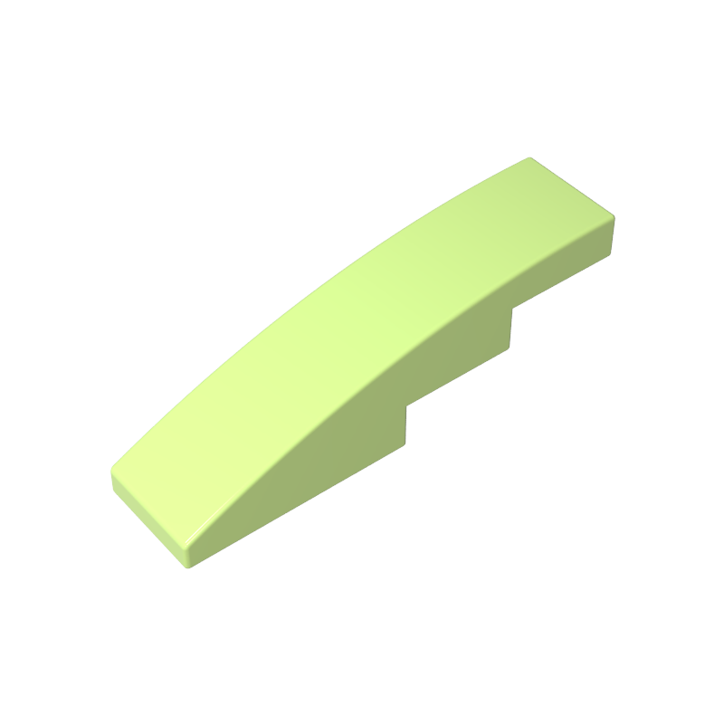 Slope Curved 4 x 1 No Studs [Stud Holder with Symmetric Ridges]
