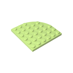 Plate Round Corner 6 x 6