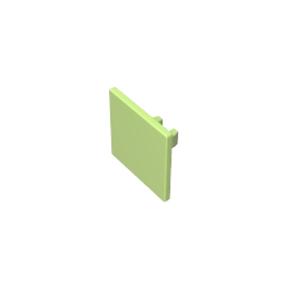 Road Sign Clip-on 2 x 2 Square [Thick Open O Clip] - Color ID 44