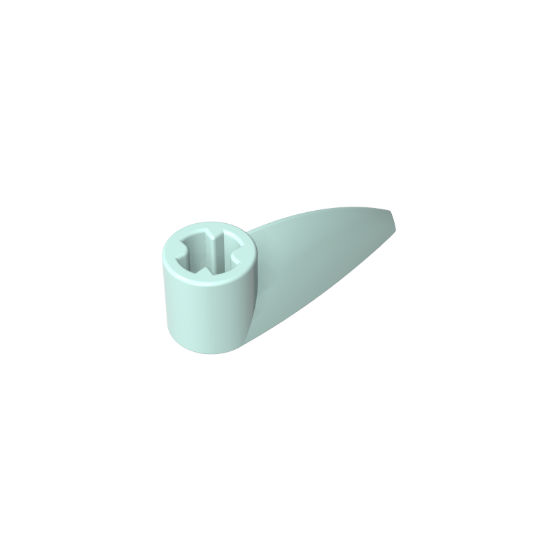 Technic Tooth 1 x 3 with Axle Hole [Rounded Underside]