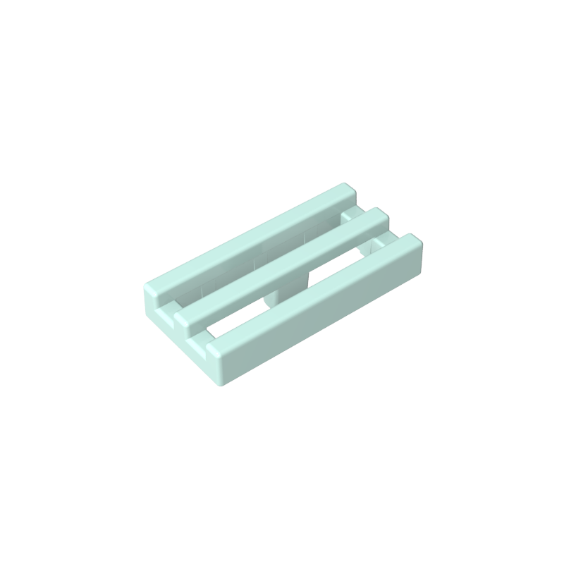 Tile Special 1 x 2 Grille with Bottom Groove