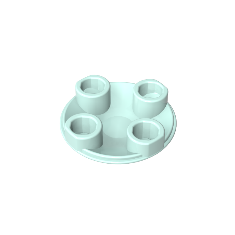 Plate Round 2 x 2 with Rounded Bottom [Boat Stud]