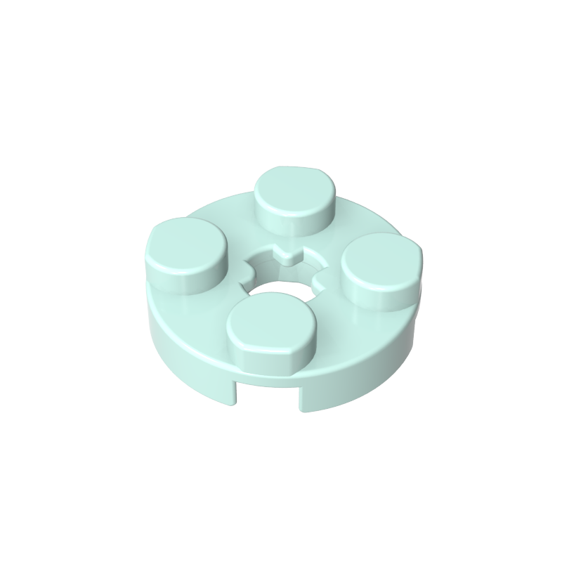 Plate Round 2 x 2 with Axle Hole Type 1 (+ Opening)