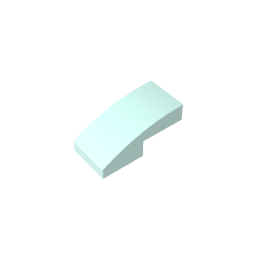 Slope Curved 2 x 1 No Studs [1/2 Bow]
