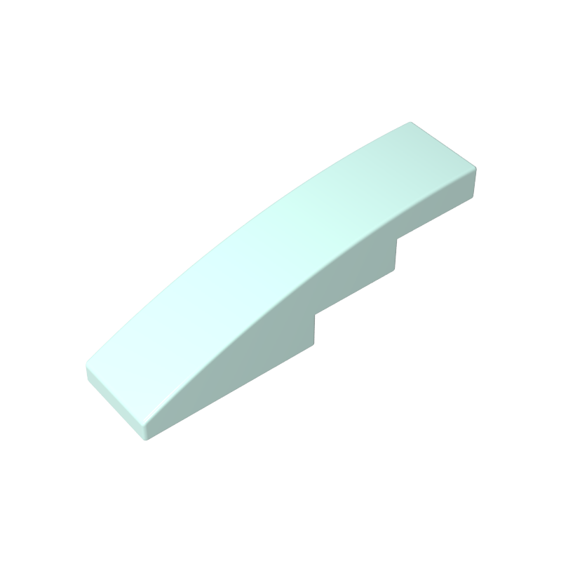 Slope Curved 4 x 1 No Studs [Stud Holder with Symmetric Ridges]