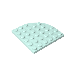 Plate Round Corner 6 x 6