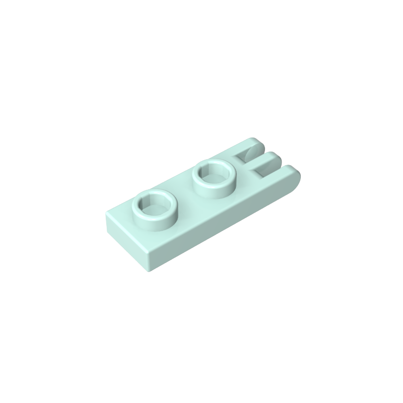 Hinge Plate 1 x 2 with 3 Fingers and Hollow Studs - Color ID 45