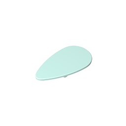 Minifig Shield Ovoid [Plain] - Color ID 45