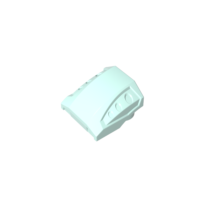 Slope Curved 2 x 2 No Studs - 3 Recessed Side Ports