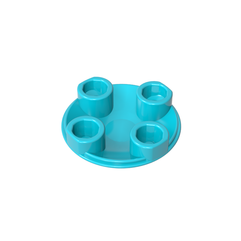 Plate Round 2 x 2 with Rounded Bottom [Boat Stud]