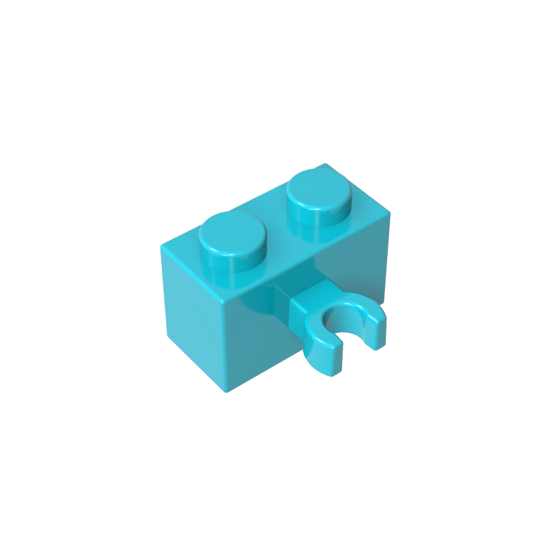 Brick Special 1 x 2 with Vertical Clip [Open O Clip]