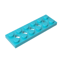 Technic Plate 2 x 6 [5 Holes]