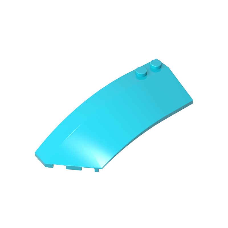 Wedge Curved 8 x 3 x 2 Open Left [Plain] - Color ID 46