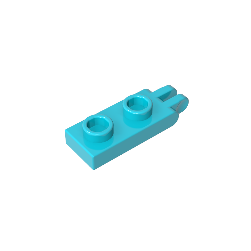 Hinge Plate 1 x 2 with 2 Fingers and Hollow Studs - Color ID 46