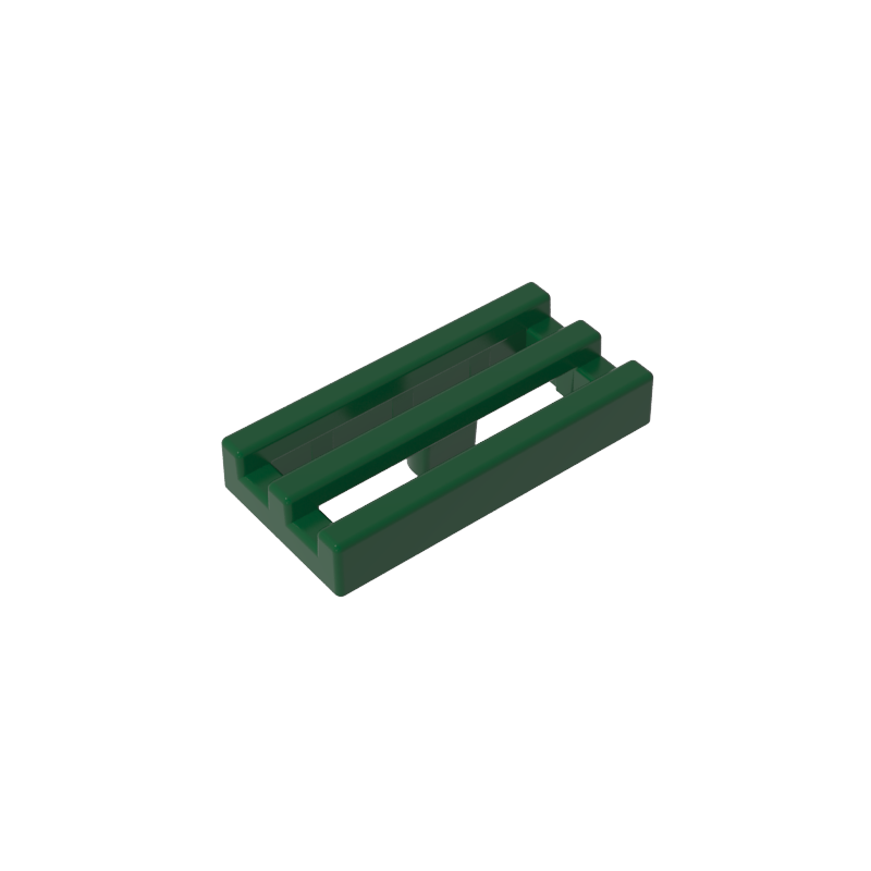 Tile Special 1 x 2 Grille with Bottom Groove