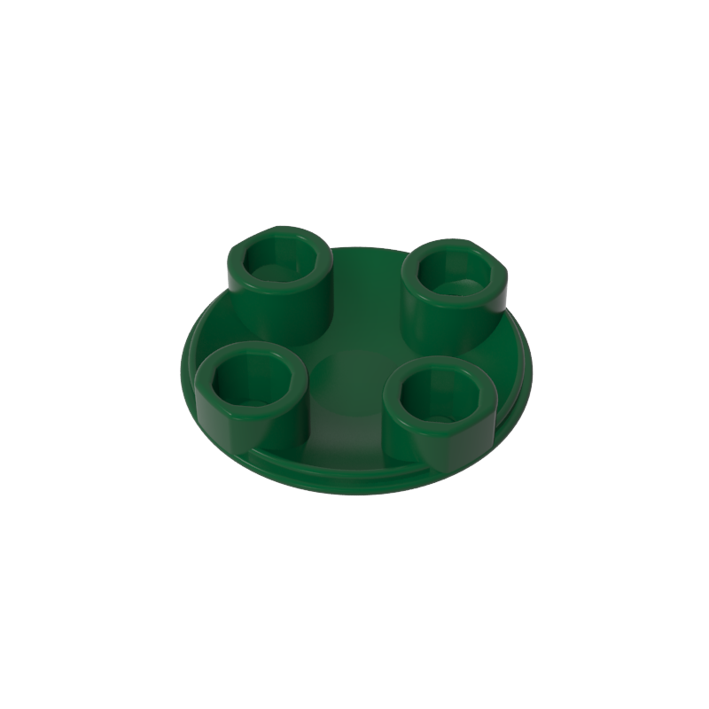 Plate Round 2 x 2 with Rounded Bottom [Boat Stud]