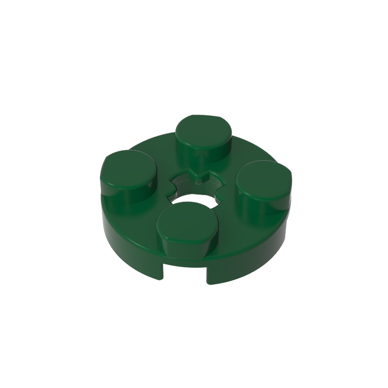 Plate Round 2 x 2 with Axle Hole Type 1 (+ Opening)