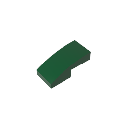 Slope Curved 2 x 1 No Studs [1/2 Bow]