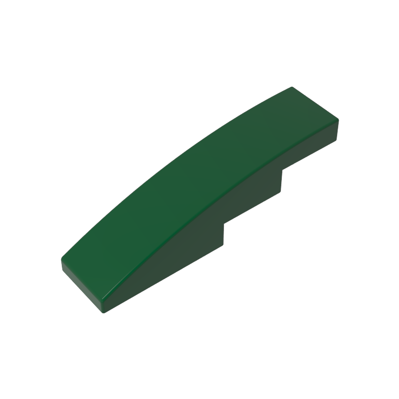 Slope Curved 4 x 1 No Studs [Stud Holder with Symmetric Ridges]