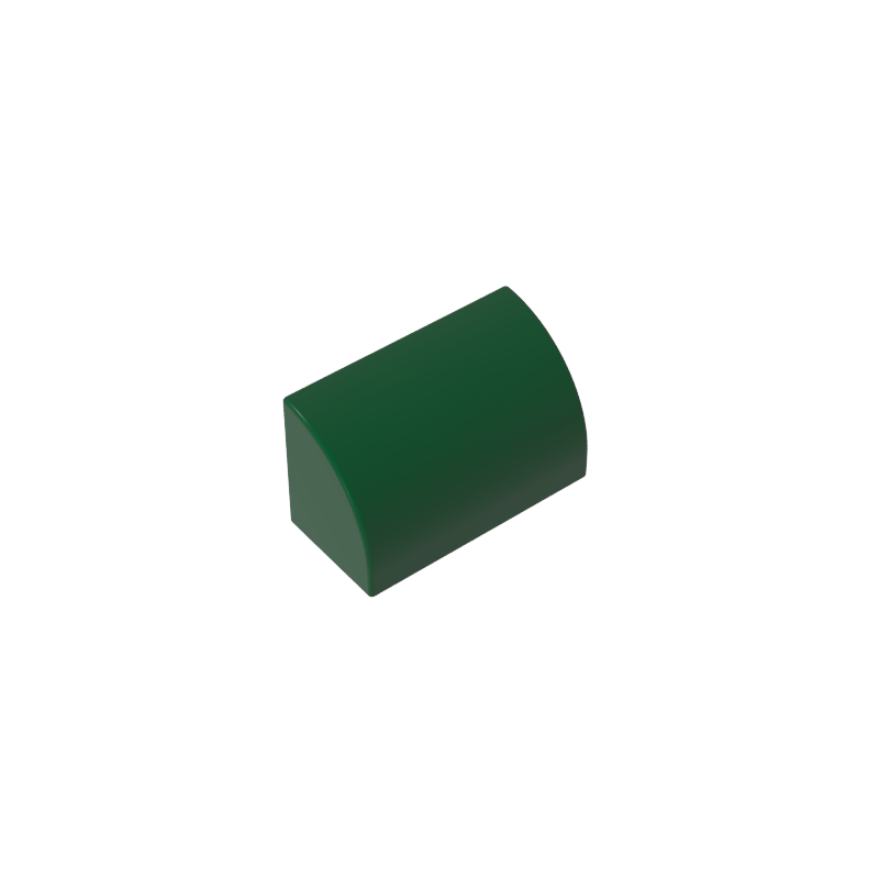 Brick Curved 1 x 2 x 1 No Studs - Color ID 47