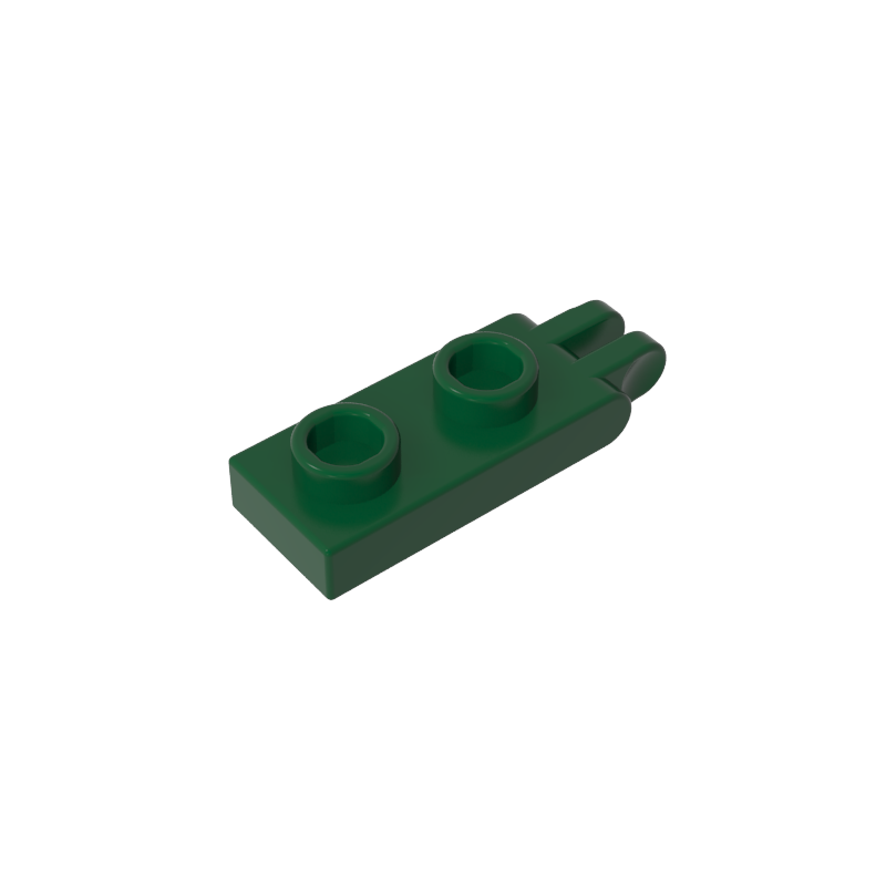 Hinge Plate 1 x 2 with 2 Fingers and Hollow Studs - Color ID 47