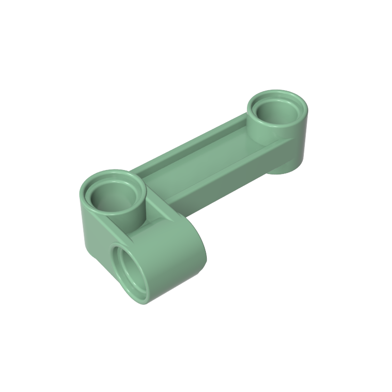 Technic Pin Connector Perpendicular 2 x 4 Bent - Beam with 90 Hole Ø 4.8