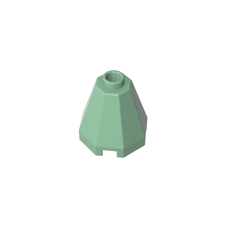 Cone 2 x 2 x 1 2/3 Octagonal, Open Stud