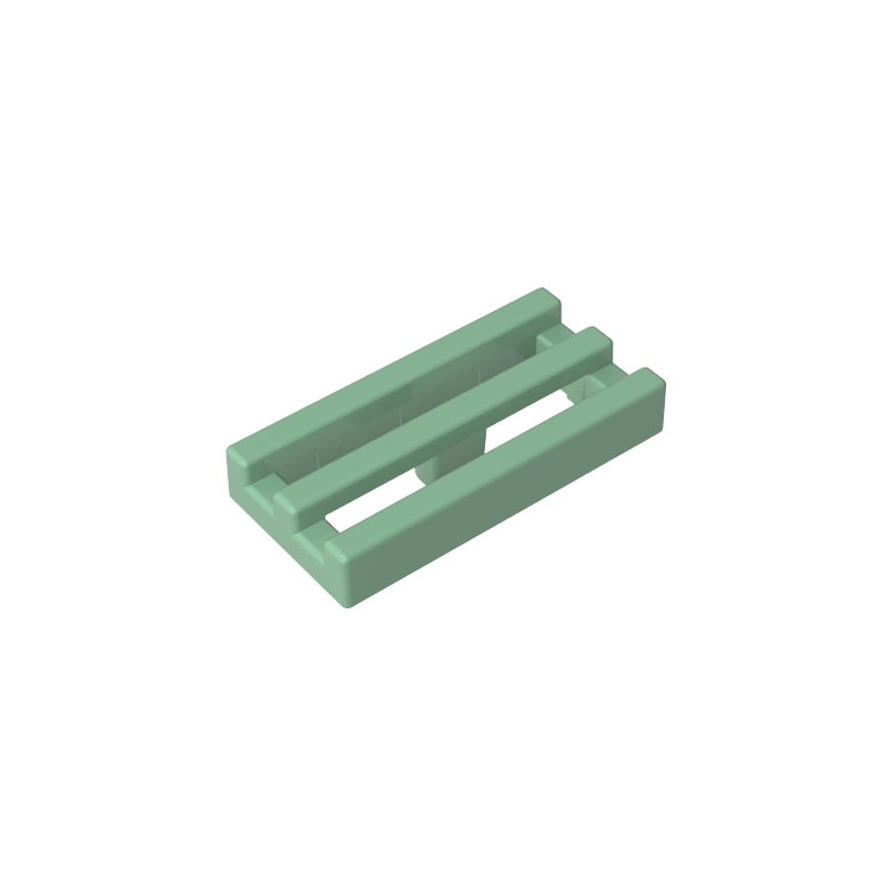 Tile Special 1 x 2 Grille with Bottom Groove