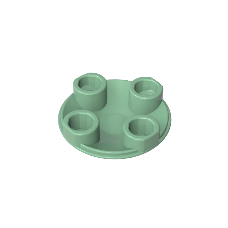 Plate Round 2 x 2 with Rounded Bottom [Boat Stud]