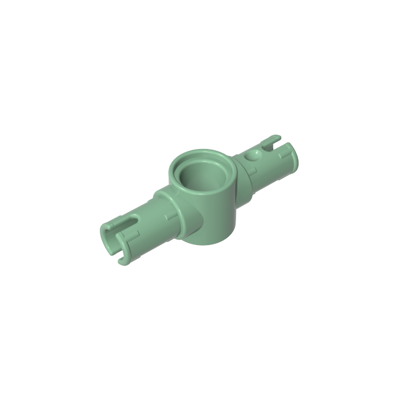 Technic Pin Connector Hub with 2 Pins with Friction Ridges Lengthwise [Big Squared Pin Holes]