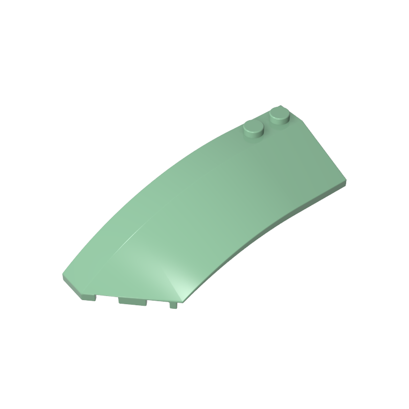 Wedge Curved 8 x 3 x 2 Open Left [Plain] - Color ID 48