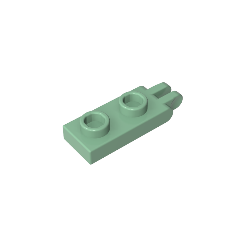 Hinge Plate 1 x 2 with 2 Fingers and Hollow Studs - Color ID 48
