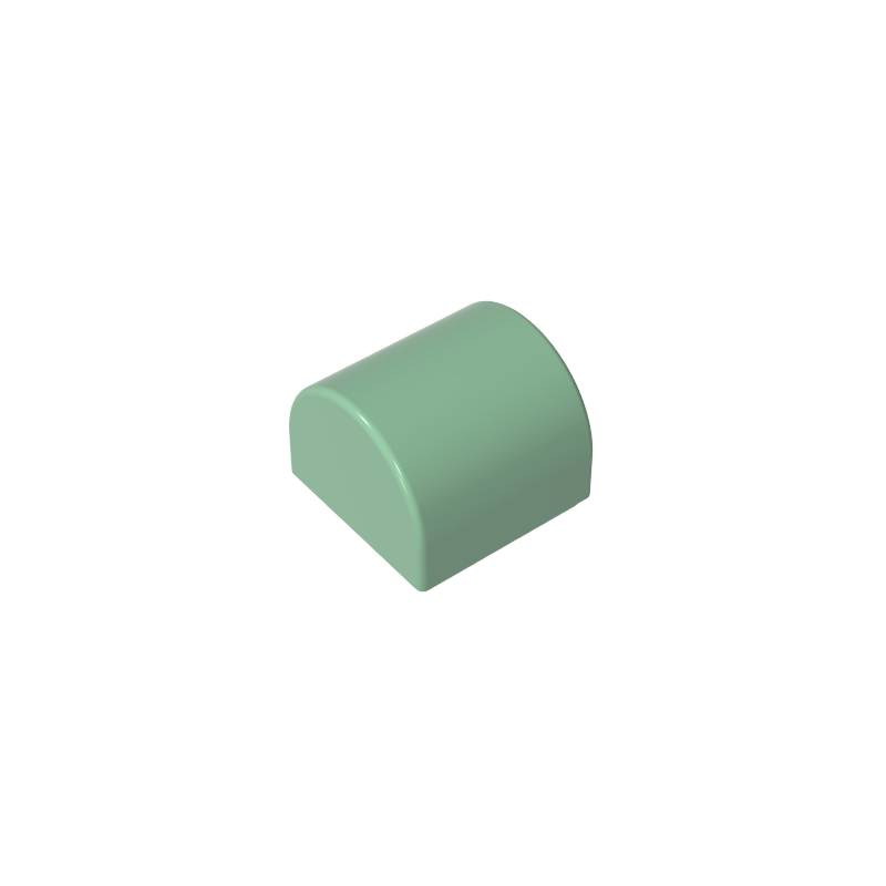 Brick Curved 1 x 1 x 2/3 Double Curved Top, No Studs
