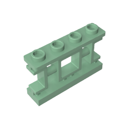 Fence 1 x 4 x 2 Ornamental Asian Lattice with 4 Studs - Color ID 48