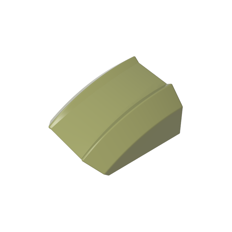 Slope Curved 2 x 2 with Lip, No Studs