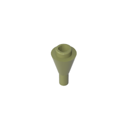 Cone 1 x 1 Inverted with Bar at Bottom (Ice Cream Cone)