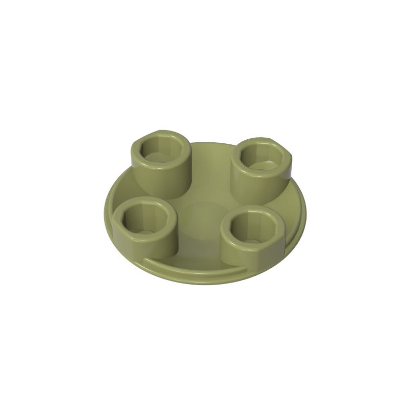Plate Round 2 x 2 with Rounded Bottom [Boat Stud]