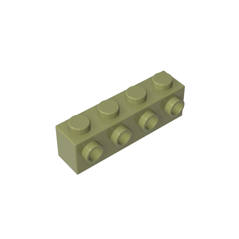 Brick Special 1 x 4 with 4 Studs on One Side