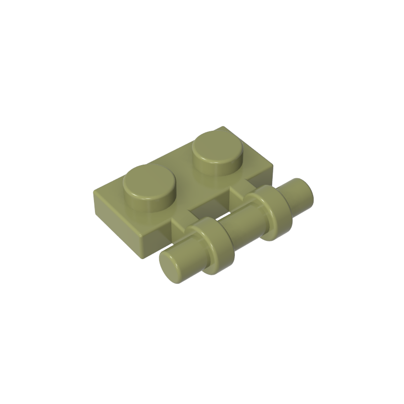 Plate Special 1 x 2 Side Handle [Free Ends]