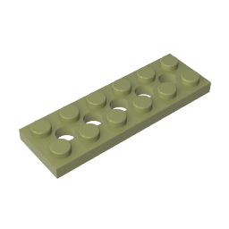 Technic Plate 2 x 6 [5 Holes]