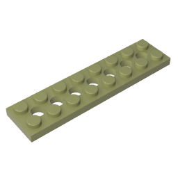 Technic Plate 2 x 8 [7 Holes]