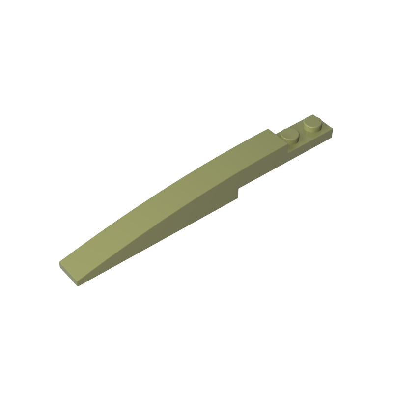 Brick Curved 10 x 1 [Asymmetric Inside Ridges]