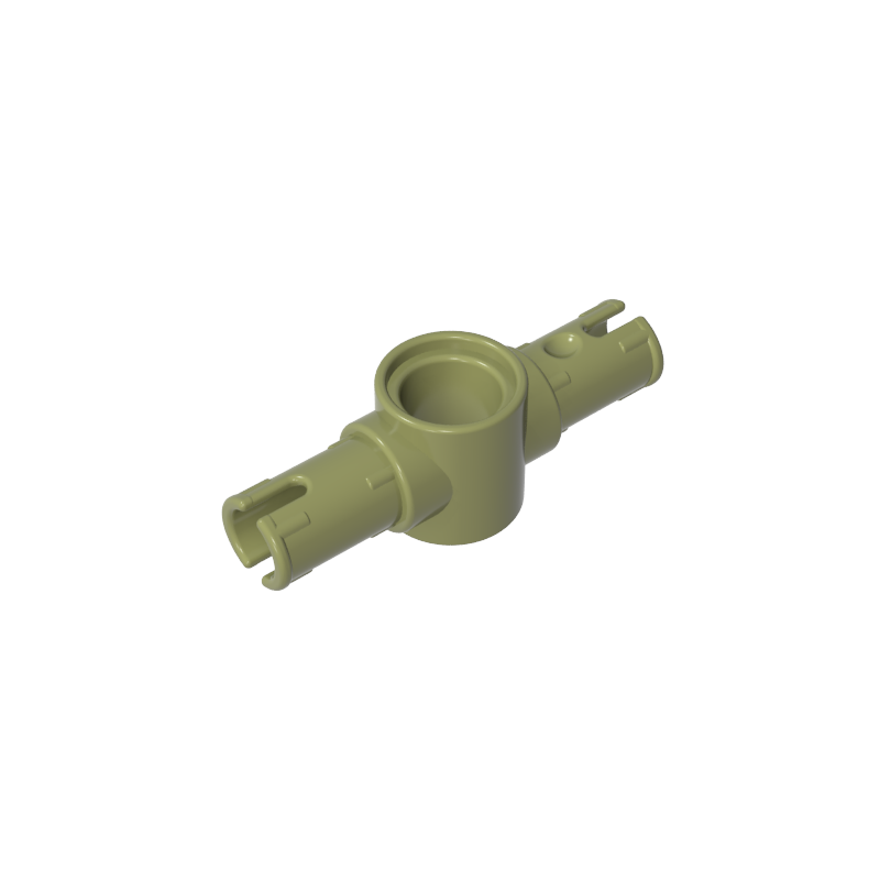 Technic Pin Connector Hub with 2 Pins with Friction Ridges Lengthwise [Big Squared Pin Holes]