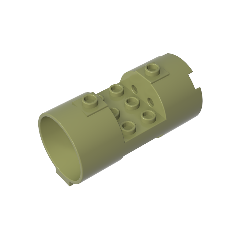 Cylinder 3 x 6 x 2 2/3 Horizontal Open Studs - Color ID 49