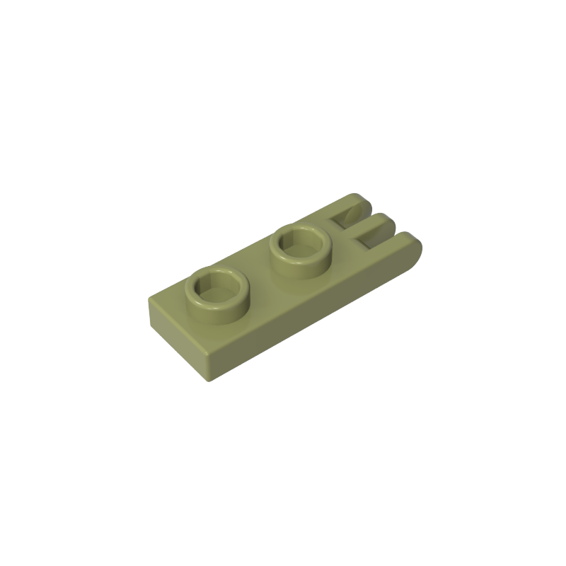 Hinge Plate 1 x 2 with 3 Fingers and Hollow Studs - Color ID 49