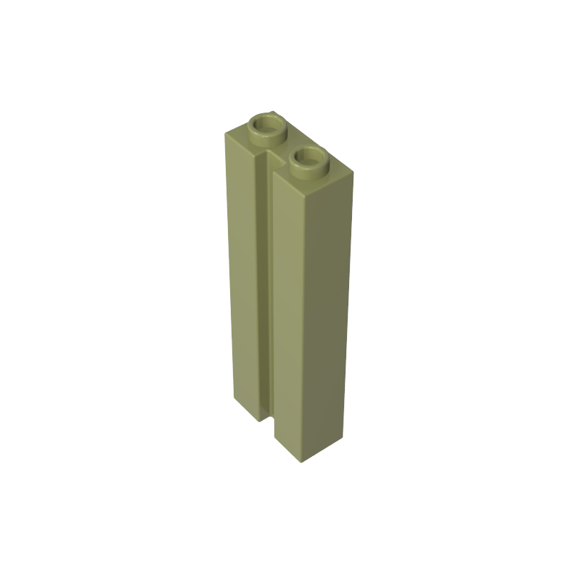 Brick Special 1 x 2 x 5 with Groove - Color ID 49