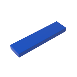Tile 1 x 4 with Groove