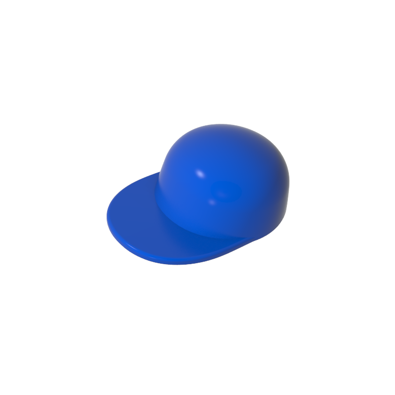 Minifig Cap Short Curved Peak - Color ID 50