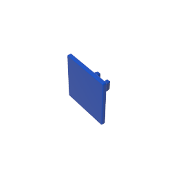 Road Sign Clip-on 2 x 2 Square [Thick Open O Clip] - Color ID 50