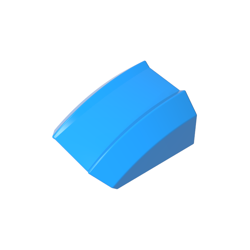 Slope Curved 2 x 2 with Lip, No Studs